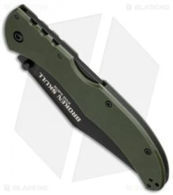 Cold Steel Broken Skull III Knife OD Green G-10 (4" Black CPM-S35VN) 54S3A -Knives World Shop cold steel steve austin broken skulls iII 54sbg bottom cm