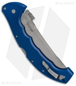 Cold Steel 5.5" Talwar Lockback Knife Blue G-10 (Satin CTS-XHP) 21TXVLU -Knives World Shop cold steel talwar blue cts xhp 21txvlu BHQ 37507 er spine