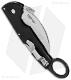 Cold Steel Tiger Claw Karambit Lockback Knife (3.25" Satin) 22KF -Knives World Shop cold steel tiger claw 22kf side cm
